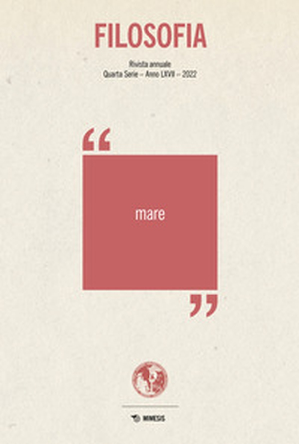 Filosofia. Mare - Librerie.coop Filosofia. Mare - Librerie.coop