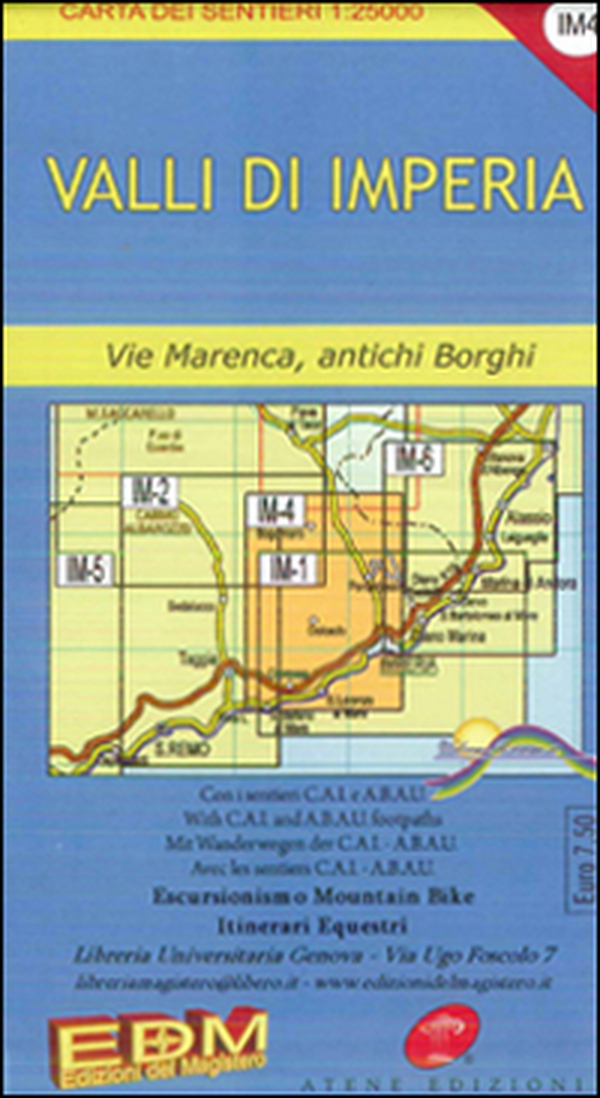 IM 4 valli di Imperia, l'entroterra. Carte dei sentieri di Liguria - Librerie.coop IM 4 valli di Imperia, l'entroterra. Carte dei sentieri di Liguria - Librerie.coop