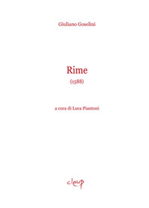Rime. (1588) - Librerie.coop Rime. (1588) - Librerie.coop