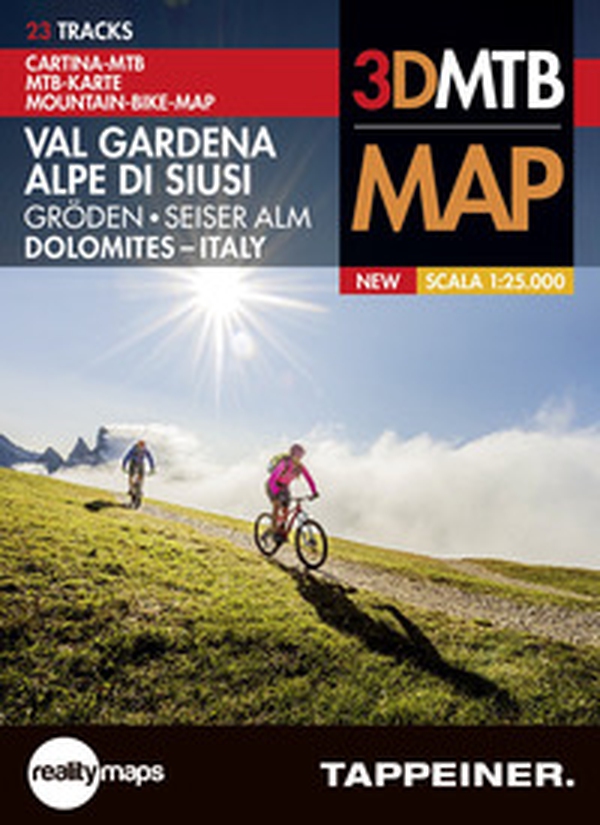 Cartina MTB. Val Gardena-Alpe di Siusi. 3DMTB map 1:25.000. Ediz. italiana, inglese e tedesca - Librerie.coop Cartina MTB. Val Gardena-Alpe di Siusi. 3DMTB map 1:25.000. Ediz. italiana, inglese e tedesca - Librerie.coop