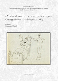 «Anche di romanzatura si deve vivere». Carteggio Pavese-Micheli (1942-1950) - Librerie.coop