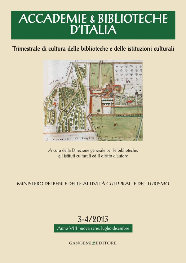 Accademie & Biblioteche d'Italia 3-4/2013 - Librerie.coop Accademie & Biblioteche d'Italia 3-4/2013 - Librerie.coop