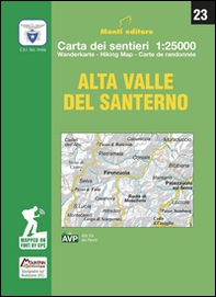 Alta Valle del Santerno. Carta dei sentieri di Firenzuola 1:25.000 - Librerie.coop