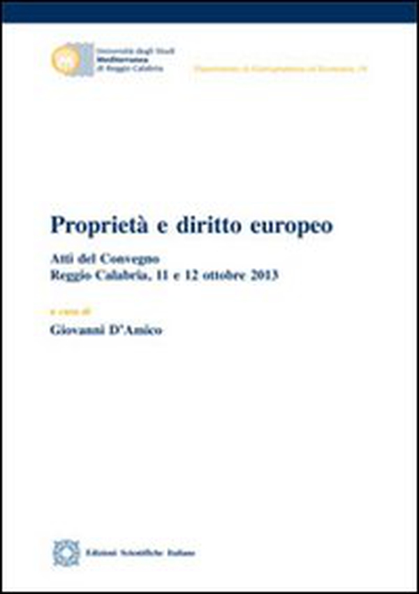 Proprietà e diritto europeo - Librerie.coop Proprietà e diritto europeo - Librerie.coop