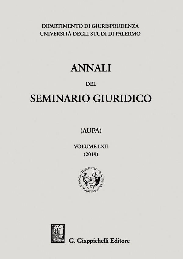 Annali del seminario giuridico dell'Università di Palermo - e-Book - Librerie.coop Annali del seminario giuridico dell'Università di Palermo - e-Book - Librerie.coop