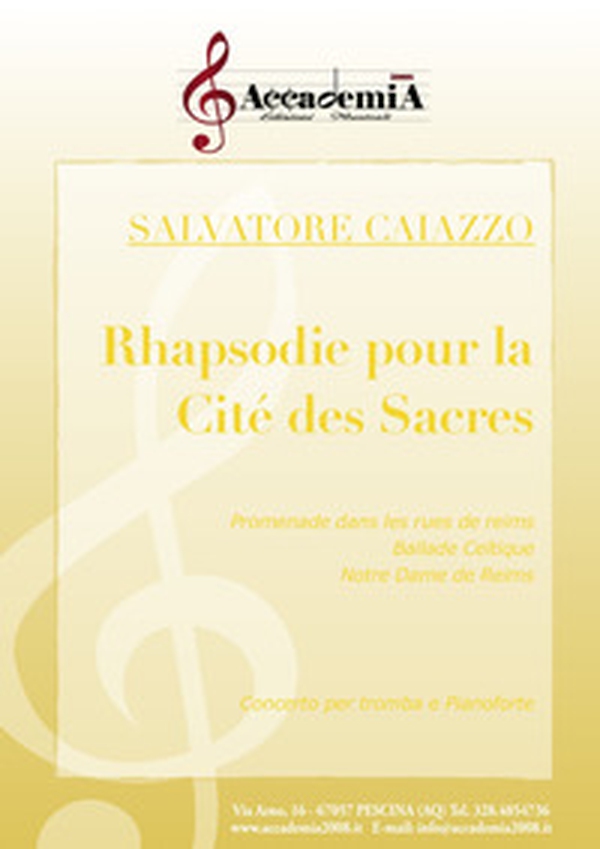 Rhapsodie pour la cite' des sacres. Concerto per tromba e pianoforte - Librerie.coop Rhapsodie pour la cite' des sacres. Concerto per tromba e pianoforte - Librerie.coop