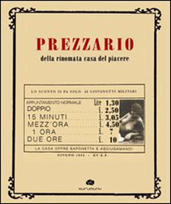 Prezzario della rinomata casa del piacere - Librerie.coop Prezzario della rinomata casa del piacere - Librerie.coop