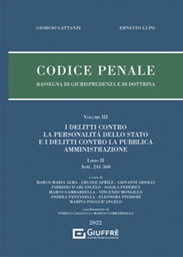 Codice penale. Rassegna di giurisprudenza e di dottrina - Librerie.coop Codice penale. Rassegna di giurisprudenza e di dottrina - Librerie.coop