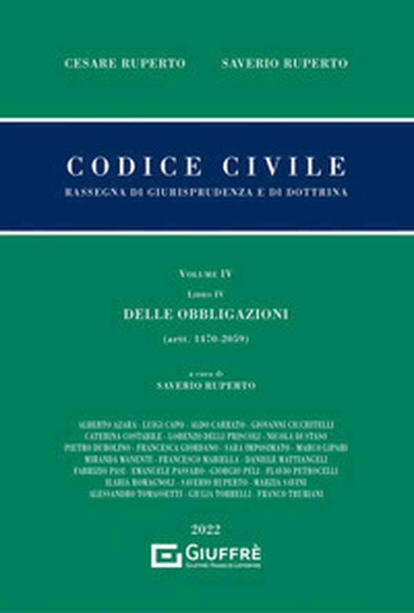 Codice civile. Rassegna di giurisprudenza e di dottrina - Librerie.coop Codice civile. Rassegna di giurisprudenza e di dottrina - Librerie.coop