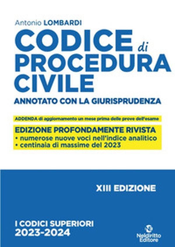 Codice di procedura civile. Annotato con la giurisprudenza - Librerie.coop Codice di procedura civile. Annotato con la giurisprudenza - Librerie.coop