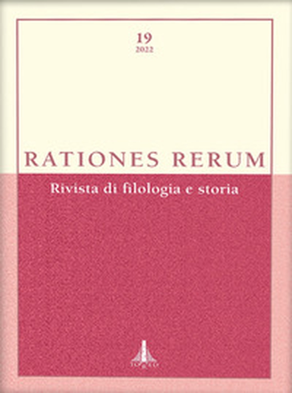 Rationes rerum. Rivista di filologia e storia - Vol. 19 - Librerie.coop Rationes rerum. Rivista di filologia e storia - Vol. 19 - Librerie.coop