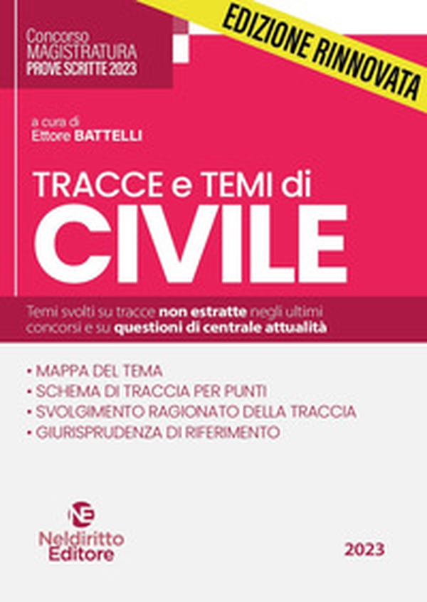 Tracce e temi di civile per il concorso in magistratura 2023 - Librerie.coop Tracce e temi di civile per il concorso in magistratura 2023 - Librerie.coop