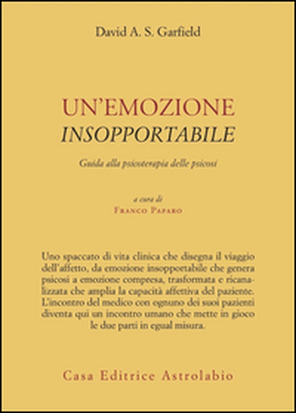 Un'emozione insopportabile. Guida alla psicoterapia delle psicosi - Librerie.coop Un'emozione insopportabile. Guida alla psicoterapia delle psicosi - Librerie.coop