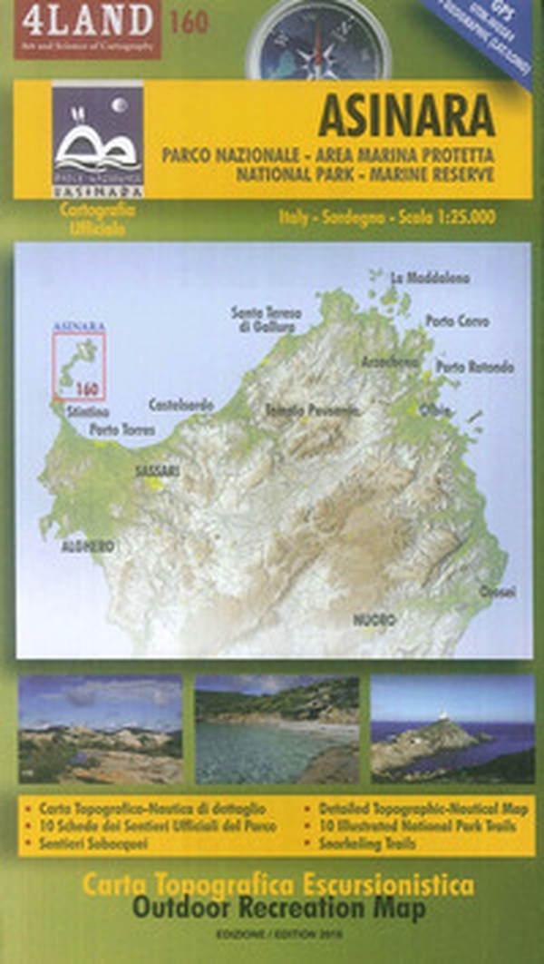 Asinara. Parco nazionale. Area marina protetta, natinal park, marine reserve. Carta topografica-escursionistica 1:25.000. Ediz. italiana, inglese e tedesca - Librerie.coop Asinara. Parco nazionale. Area marina protetta, natinal park, marine reserve. Carta topografica-escursionistica 1:25.000. Ediz. italiana, inglese e tedesca - Librerie.coop