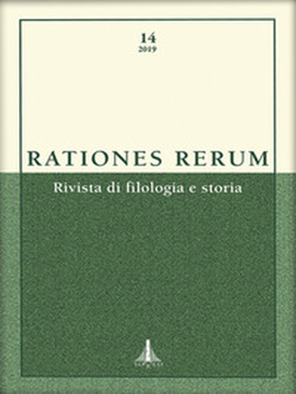 Rationes rerum. Rivista di filologia e storia - Vol. 14 - Librerie.coop Rationes rerum. Rivista di filologia e storia - Vol. 14 - Librerie.coop
