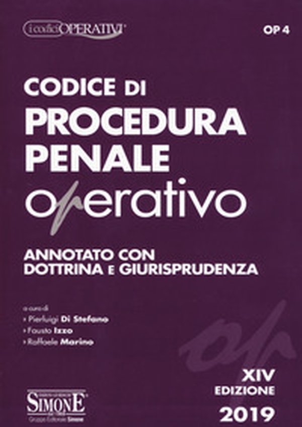 Codice di procedura penale operativo. Annotato con dottrina e giurisprudenza - Librerie.coop Codice di procedura penale operativo. Annotato con dottrina e giurisprudenza - Librerie.coop