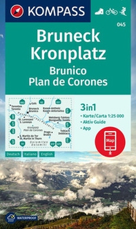 Carta escursionistica n. 045. Brunico, Plan de Corones - Librerie.coop