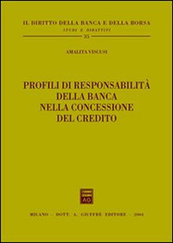 Profili di responsabilità della banca nella concessione del credito - Librerie.coop Profili di responsabilità della banca nella concessione del credito - Librerie.coop
