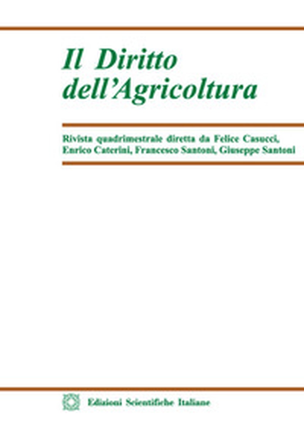 il diritto dell'agricoltura - Vol. 1 - Librerie.coop il diritto dell'agricoltura - Vol. 1 - Librerie.coop