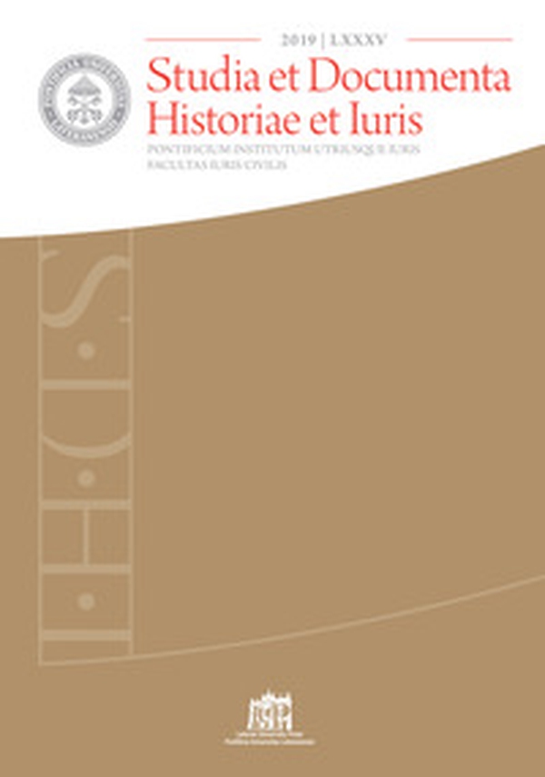 Studia et documenta historiae et iuris - Librerie.coop Studia et documenta historiae et iuris - Librerie.coop