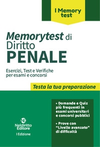 Memorytest di Diritto Penale - Librerie.coop