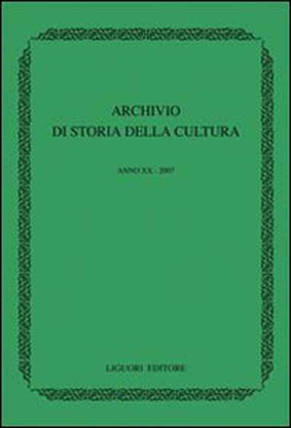 Archivio di storia della cultura (2007) - Librerie.coop Archivio di storia della cultura (2007) - Librerie.coop