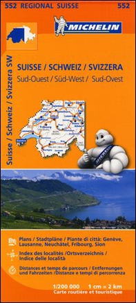 Suisse-Schweiz-Svizzera Sud-Ovest 1:200.000 - Librerie.coop