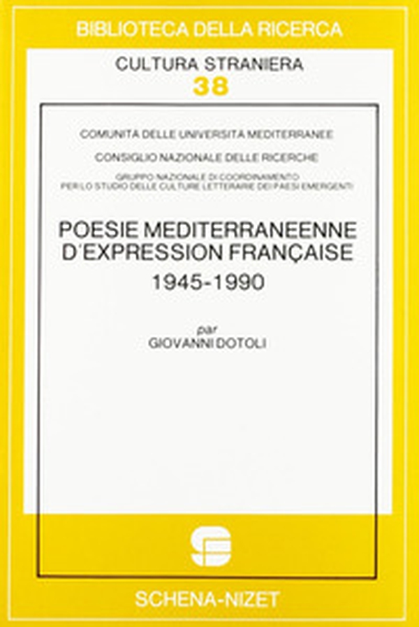 Poésie méditerranéenne d'expression française (1945-1990) - Librerie.coop Poésie méditerranéenne d'expression française (1945-1990) - Librerie.coop