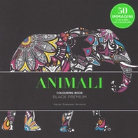Animali. Black premium. Colouring book antistress - Librerie.coop