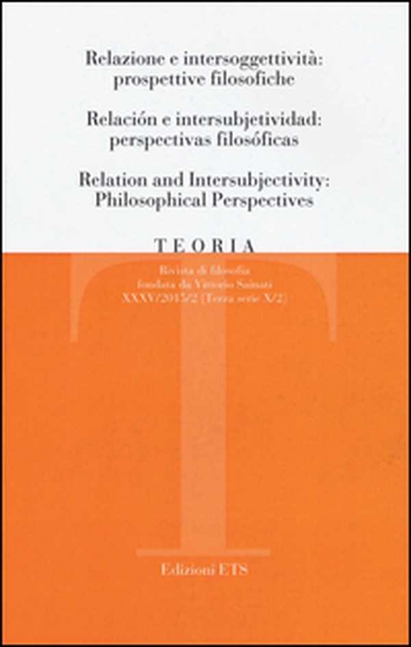 Teoria. Rivista di filosofia (2015). Ediz. italiana, inglese e spagnola - Vol. 2 - Librerie.coop Teoria. Rivista di filosofia (2015). Ediz. italiana, inglese e spagnola - Vol. 2 - Librerie.coop
