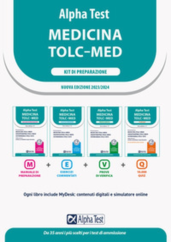 Alpha Test. Medicina TOLC-MED. Kit di preparazione 2023-2024 - Librerie.coop Alpha Test. Medicina TOLC-MED. Kit di preparazione 2023-2024 - Librerie.coop
