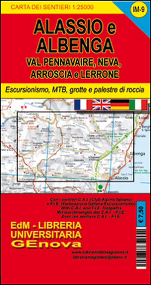 Im9 valli Neva, Pennavaire, Arroscia e Lerrone. Carta dei sentieri di Liguria - Librerie.coop Im9 valli Neva, Pennavaire, Arroscia e Lerrone. Carta dei sentieri di Liguria - Librerie.coop