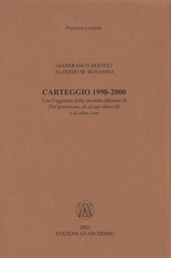 Carteggio 1998-2000 - Librerie.coop Carteggio 1998-2000 - Librerie.coop