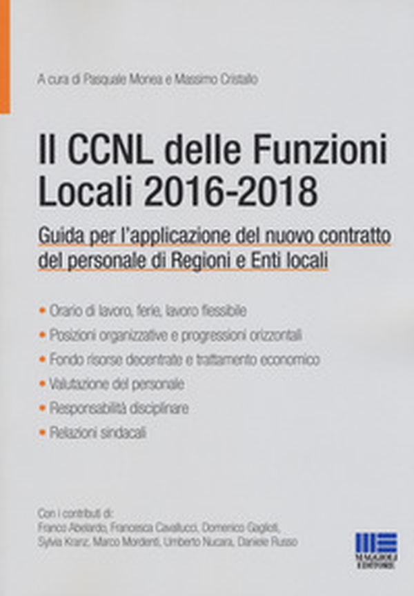Il CCNL delle funzioni locali 2016-2018 - Librerie.coop Il CCNL delle funzioni locali 2016-2018 - Librerie.coop