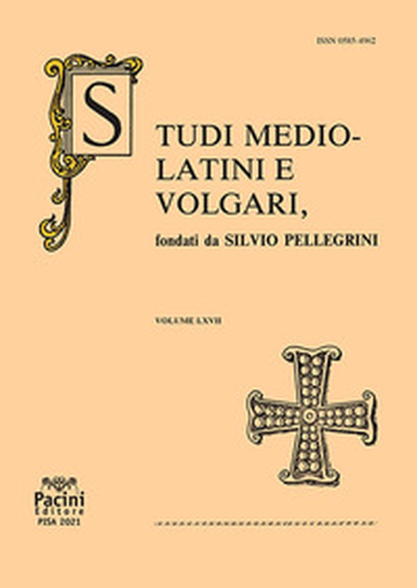 Studi mediolatini e volgari - Librerie.coop Studi mediolatini e volgari - Librerie.coop