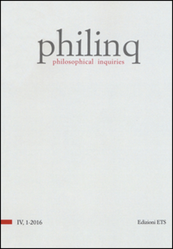 Philinq. Philosophical inquiries - Vol. 1 - Librerie.coop Philinq. Philosophical inquiries - Vol. 1 - Librerie.coop