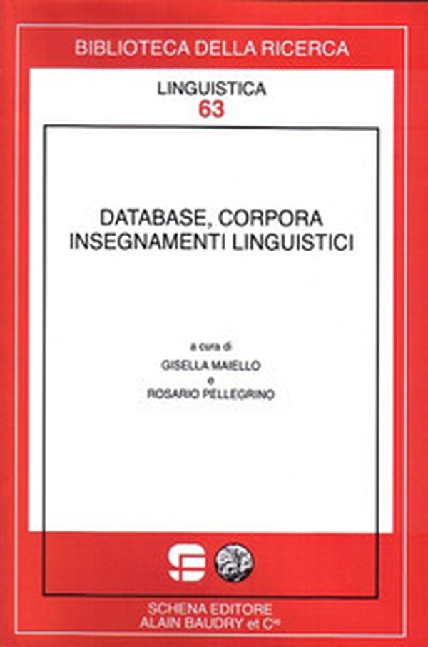 Database, corpora insegnamenti linguistici - Librerie.coop Database, corpora insegnamenti linguistici - Librerie.coop