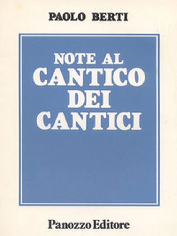 Note al Cantico dei cantici - Librerie.coop Note al Cantico dei cantici - Librerie.coop