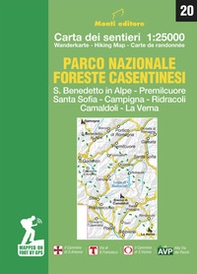 Parco nazionale delle foreste casentinesi. Carta dei sentieri 1:25.000. Ediz. italiana, inglese, francese e tedesca - Librerie.coop