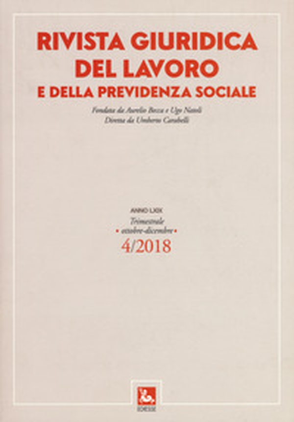 Rivista giuridica del lavoro e della previdenza sociale - Vol. 4 - Librerie.coop Rivista giuridica del lavoro e della previdenza sociale - Vol. 4 - Librerie.coop