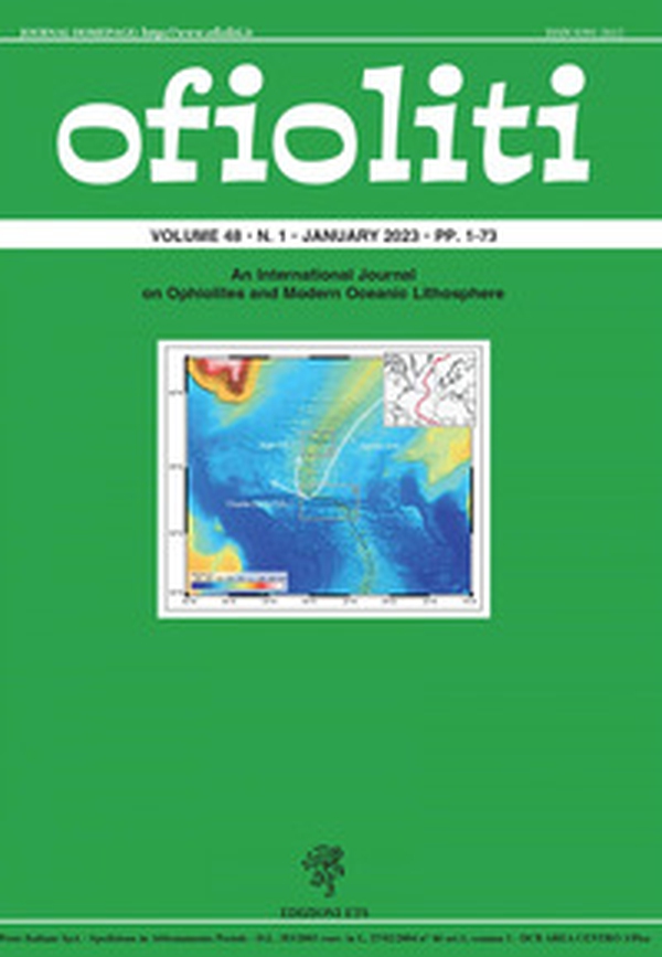 Ofioliti. An international journal on ophiolites and modern oceanic lithosphere - Vol. 48\1 - Librerie.coop Ofioliti. An international journal on ophiolites and modern oceanic lithosphere - Vol. 48\1 - Librerie.coop
