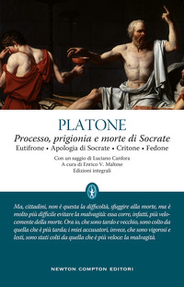 Processo, prigionia e morte di Socrate: Eutifrone-Apologia di Socrate-Critone-Fedone. Testo greco a fronte - Librerie.coop Processo, prigionia e morte di Socrate: Eutifrone-Apologia di Socrate-Critone-Fedone. Testo greco a fronte - Librerie.coop