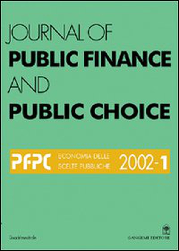 Journal of public finance and public choice. Economia delle scelte pubbliche - Vol. 1 - Librerie.coop Journal of public finance and public choice. Economia delle scelte pubbliche - Vol. 1 - Librerie.coop