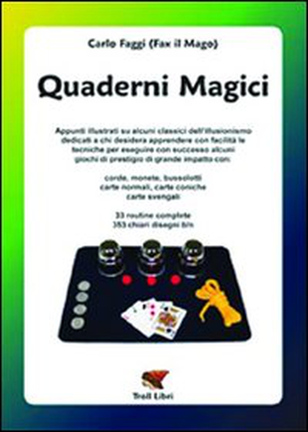 Quaderni magici. Appunti illustrati su alcuni classici dell'illusionismo: corde, monete, bussolotti, carte normali, coniche e svengali - Librerie.coop Quaderni magici. Appunti illustrati su alcuni classici dell'illusionismo: corde, monete, bussolotti, carte normali, coniche e svengali - Librerie.coop