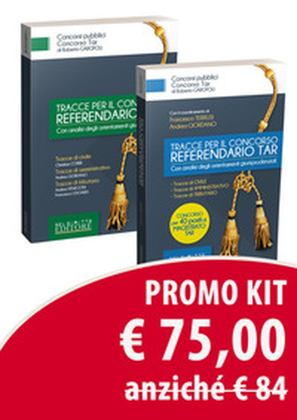 Tracce per il concorso referendario TAR. Kit - Librerie.coop Tracce per il concorso referendario TAR. Kit - Librerie.coop