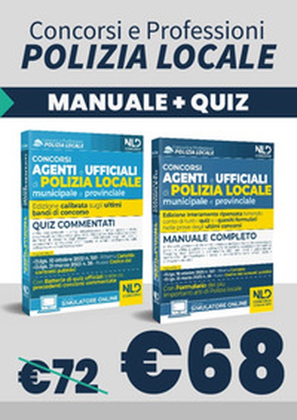 Concorso agenti e ufficiali di Polizia locale municipale e provinciale. Manuale completo-Concorso agenti e ufficiali di Polizia locale municipale e provinciale. Quiz commentati - Librerie.coop Concorso agenti e ufficiali di Polizia locale municipale e provinciale. Manuale completo-Concorso agenti e ufficiali di Polizia locale municipale e provinciale. Quiz commentati - Librerie.coop