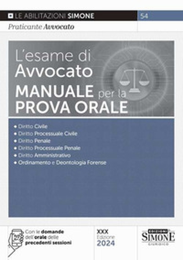 L'esame di avvocato. Manuale per la prova orale - Librerie.coop L'esame di avvocato. Manuale per la prova orale - Librerie.coop
