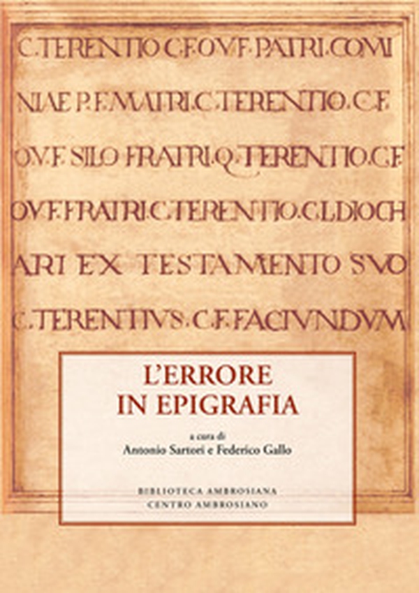 L'Errore in epigrafia - Librerie.coop L'Errore in epigrafia - Librerie.coop