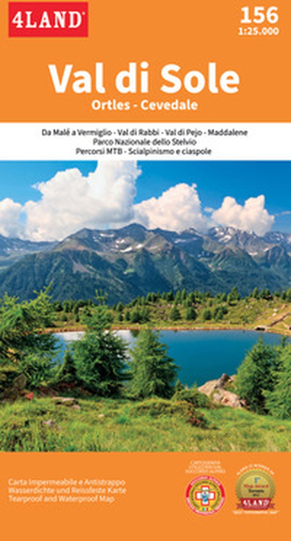 Val di sole. Ortes-Cevedale. Carta topografica impermeabile 1:25.000 n. 156 - Librerie.coop Val di sole. Ortes-Cevedale. Carta topografica impermeabile 1:25.000 n. 156 - Librerie.coop