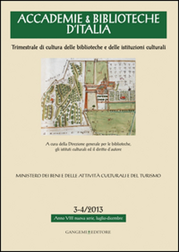 Accademie & biblioteche d'Italia (2013) vol. 3-4 - Librerie.coop Accademie & biblioteche d'Italia (2013) vol. 3-4 - Librerie.coop